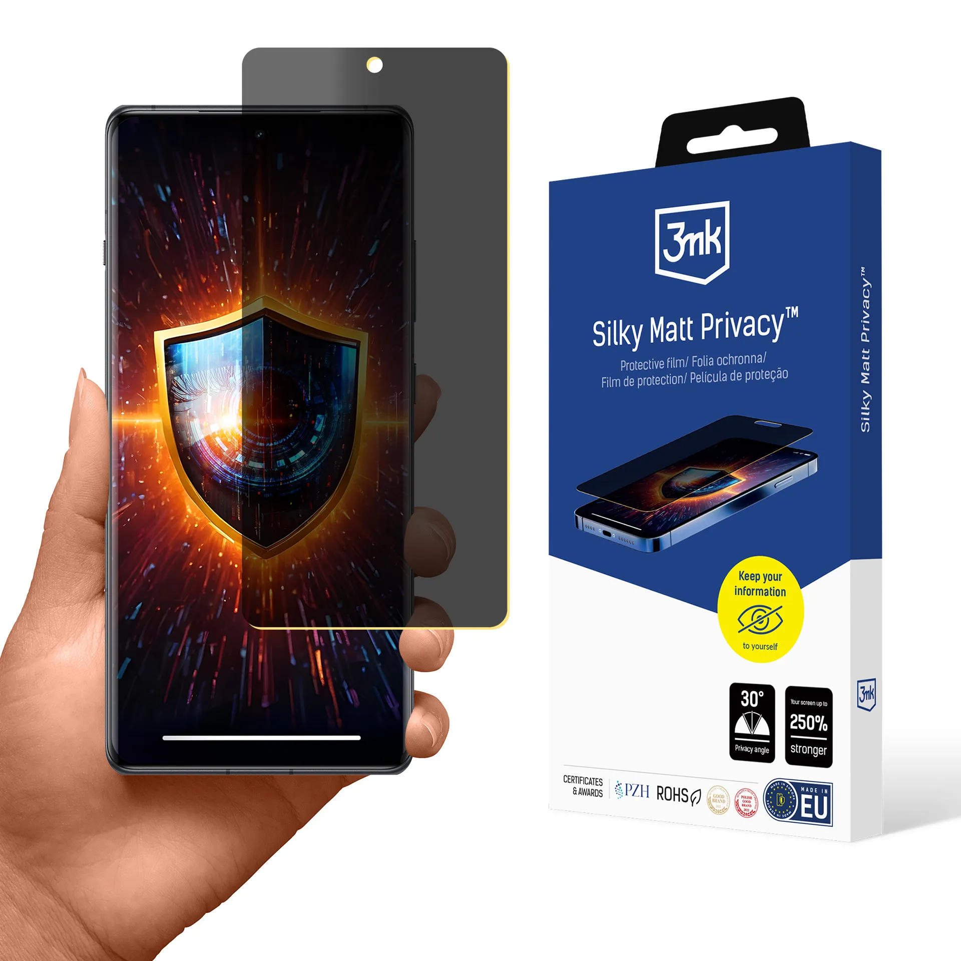Film anti-espion pour OnePlus 12R - 3mk Silky Matt Privacy